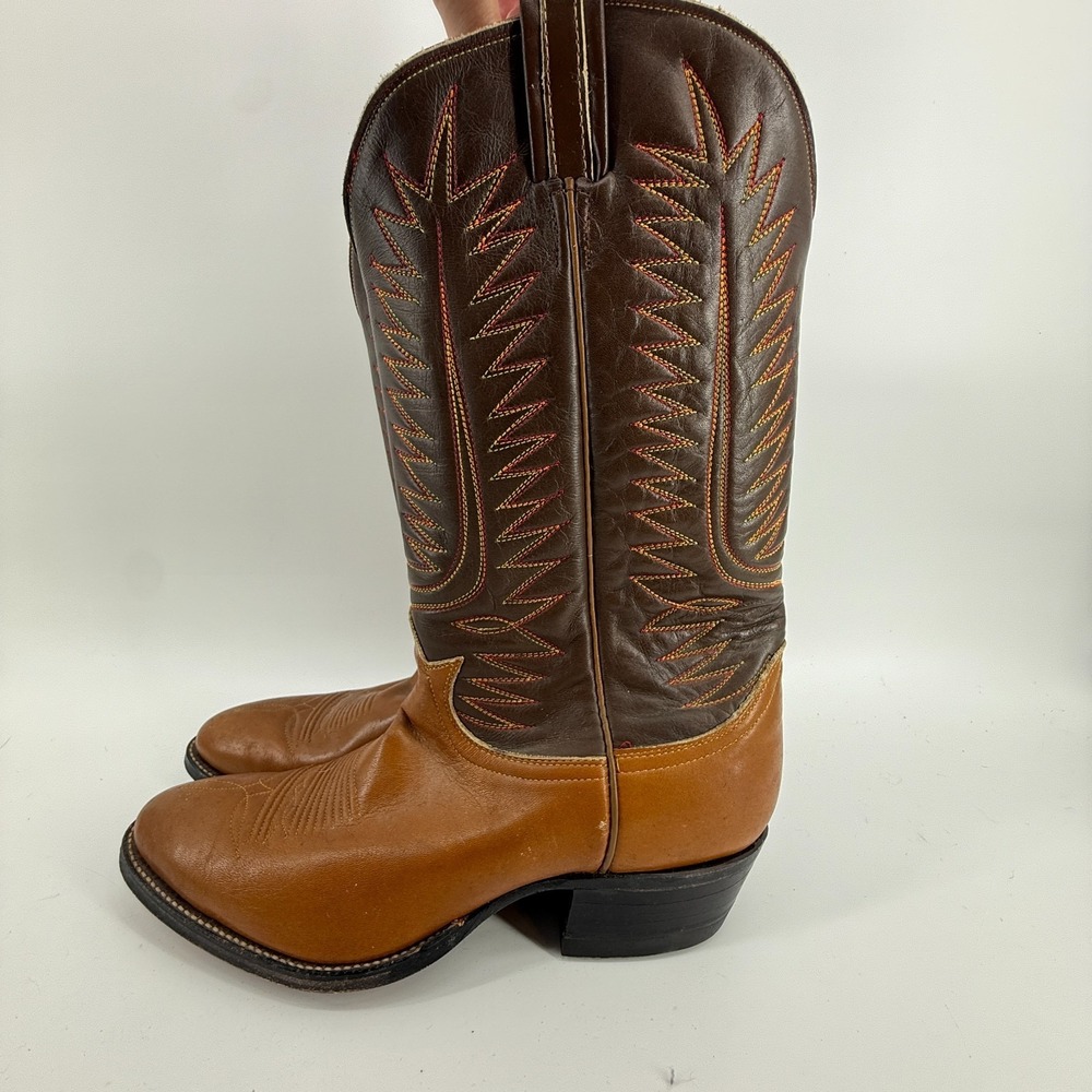 TONY LAMA #4105 Boots LIZARD WINGTIP Leather Western Cowboy Boots Mens Sz 10.5B5